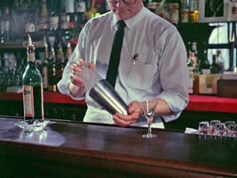 Jerry Juhl as a bartender