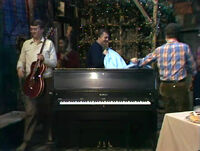 Sesame Street Episode 1808Dave Conner, Bob Cranshaw and Jim Mitchell appear as the sing-along party musicians.