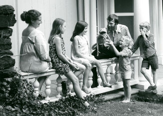 The Henson family, circa. 1970.Jane, Lisa, Cheryl, Kermit, Jim, Brian and John.