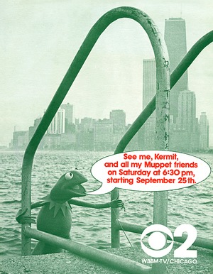 CBS-Ad-Kermit-ChicagoSkyline-(1970s)