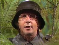 Arte Johnson as Wolfgang, the German soldier, in Sesame Street inserts