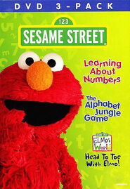 DVD2010 Warner Home Video 3 disc set with The Alphabet Jungle Game and Elmo's World: Head to Toe with Elmo!