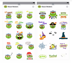 Oscar iMessage stickers