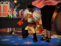 Elmo performing the ballet against The Mouse King in Elmo's Christmas Countdown