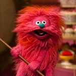 Small hot pink (based on the Little Anything Muppets) the original version of Gonger, Mousey, Squirrel, Smallest Fan