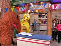 Sesame Street Episode 3984Pam Arciero, Kevin Clash, Rick Lyon, and Jim Martin as Mail It Shop patrons.