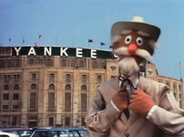 The Southern Colonel visiting Yankee Stadium.