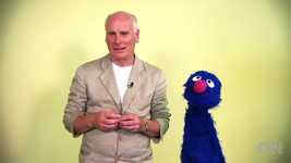 Nick Glass with Grover