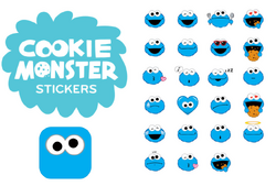 Cookie Monster Stickers