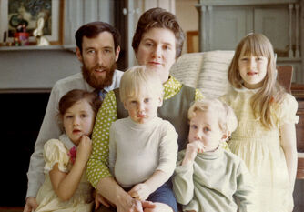 The Henson family in 1967.Cheryl, Jim, John, Jane, Brian, and Lisa