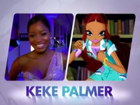 Keke with her Winx Club character Aisha