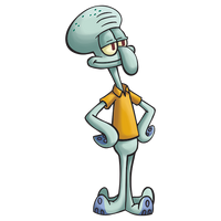 Squidward promo art