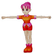 Claris' 3D model in NiGHTS into Dreams.