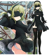 Shiori in 2B's Costume in Project Tokyo Dolls