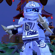 Zane's silver shurikens in LEGO Dimensions