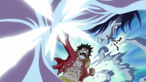 Luffy Attacks Caesar