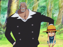 Garp Delivers Luffy