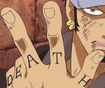 Law's Finger Tattoos