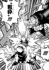 Sanji Attacks Luffy