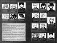 Story and character overview at the beginning