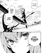 Shinoa asks again if Mahiru is inside Guren's sword