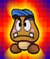 Goombario as he appears in Super Paper Mario as a capture card.