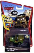 Cars 2 Race Team Sarge Lights & Sounds die-cast.