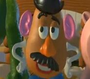 Mr. Potato Head smirking