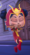 Playing the flute