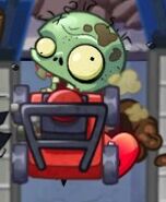 Lawnmower being played on Smelly Zombie