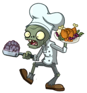 HD Chefster Zombie, Jester Zombie's costume in Food Fight parties.