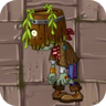 Barrelhead Zombie wearing a barrel