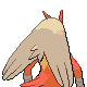 Blaziken's Generation IV back sprite