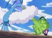 Altaria uses Dragon Breath on Grovyle