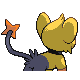 Shinx's Generation IV Shiny back sprite ♀