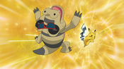 Pikachu defeats Sandile