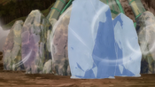 The Ultra Guardians form a wall to prevent Celesteela's blasts from destroying the environment