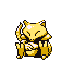 Abra's Pokémon Red Version and Pokémon Blue Version sprite