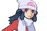 Dawn's VS sprite in Pokémon Platinum Version