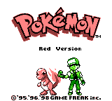 Экран загрузки Red (Game Boy Color)