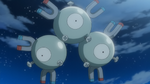 Belmondo gave his Magneton to Dark Clembot to wreck trouble.