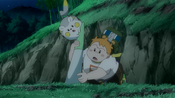 Sophocles and Togedemaru find a strange spike from the ground