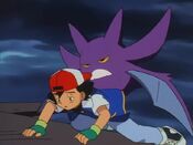 Ash and Crobat are getting sleepy