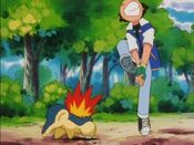 Ash burns himself