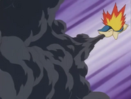 Smokescreen being used by Ash's Cyndaquil.