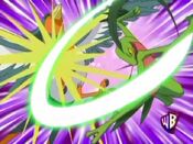 Grovyle hits Swellow with Leaf Blade