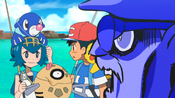 The master fisherman is shocked that Lana has already found a Feebas which they were talking about