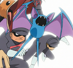 When the Rocket Grunts scammed the tournament, they used Zubat to battle them.