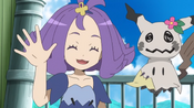 Acerola arrives to greet the class