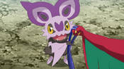 Hawlucha gives the band to Noibat